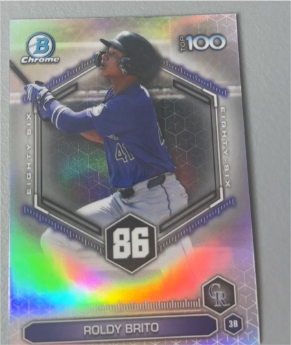 2026 Bowman Chrome Top 100 #BTP-86 Roldy Brito — front