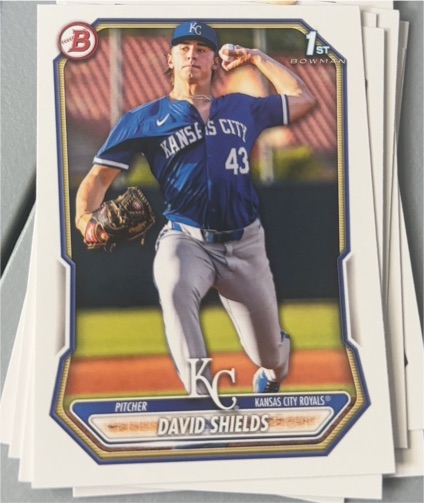 2026 Bowman #BP-11 David Shields — front