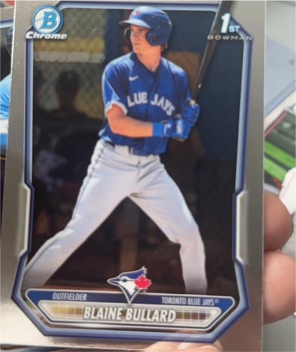 2026 Bowman Chrome #BCP-18 Blaine Bullard — front