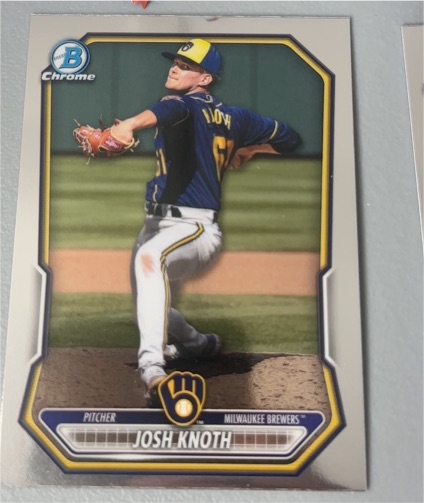 2025 Bowman Chrome Prospects #BCP-136 Josh Knoth — front