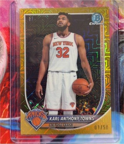 2025-26 Bowman Chrome #BCV-64 Karl-Anthony Towns — front