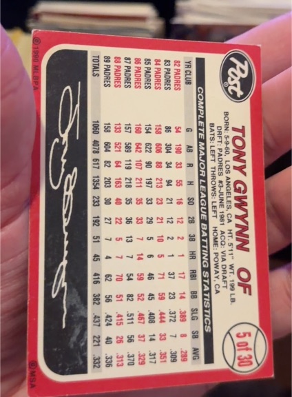1991 Topps #530 Tony Gwynn — front