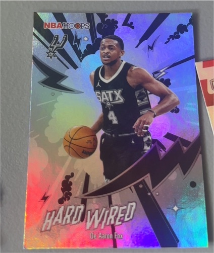 2025 NBA Hoops Hard Wired #HW-4 De'Aaron Fox — front