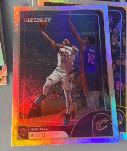 2019-20 Panini NBA Hoops Premium Stock #185 Donovan Mitchell — front