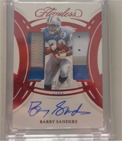 2025 Panini Flawless #DPA-BSS Barry Sanders — front