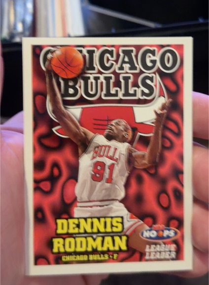 1997-98 Skybox NBA Hoops #2 Dennis Rodman Chicago Bulls — front