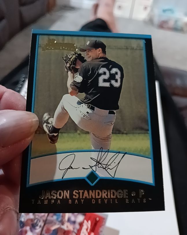 2001 Bowman #405 Jason Standridge — front