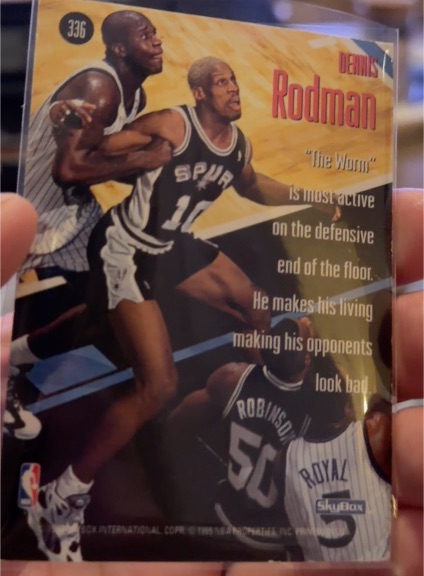 1994-95 Skybox #336 Dennis Rodman — front