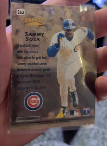 1993 Pinnacle #263 Sammy Sosa — front