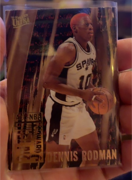 1995-96 Fleer Ultra #14 Dennis Rodman All-NBA 3rd Team — front