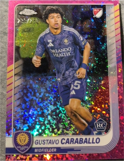 2025 Topps Chrome MLS #146 Gustavo Caraballo — front
