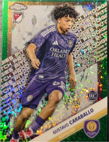 2025 Topps Chrome MLS #181 Gustavo Caraballo — front