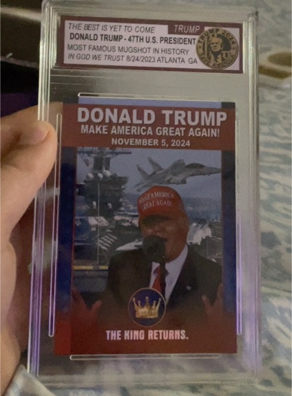 2024 Donald Trump The King Returns Trading Card — front