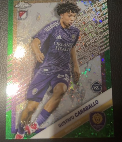 2025 Topps Chrome MLS #181 Gustavo Caraballo — front