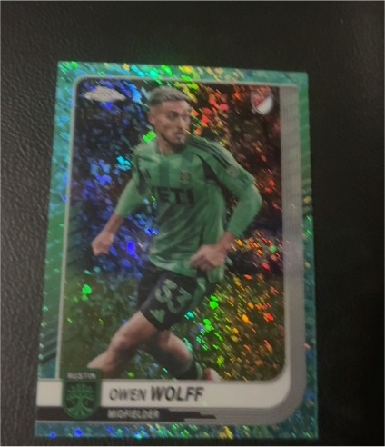 2025 Topps Chrome MLS #77 Owen Wolff — front