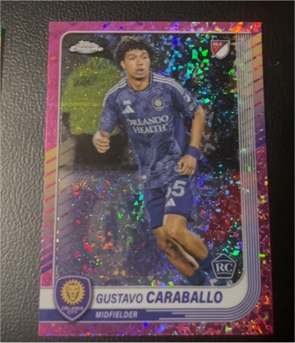 2025 Topps Chrome MLS #146 Gustavo Caraballo — front