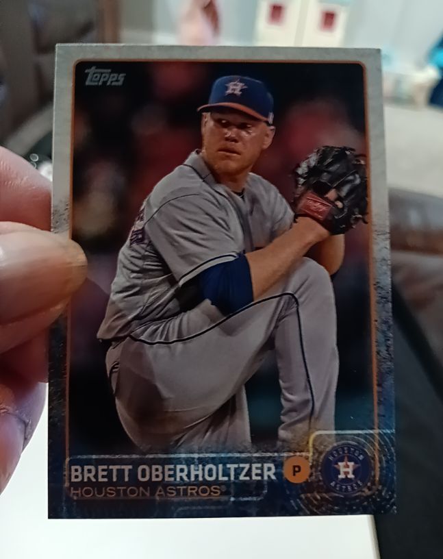 2015 Topps #673 Brett Oberholtzer Houston Astros — front