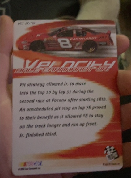 2004 Press Pass Dale Earnhardt Jr Velocity #VC8 — front