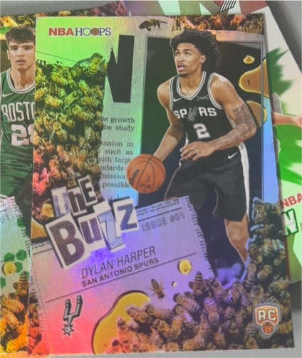 2025-26 Topps NBA Hoops #TB-2 Dylan Harper The Buzz RC San Antonio Spurs — front