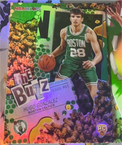 2025 NBA Hoops The Buzz #Hugo Gonzalez Boston Celtics RC — front