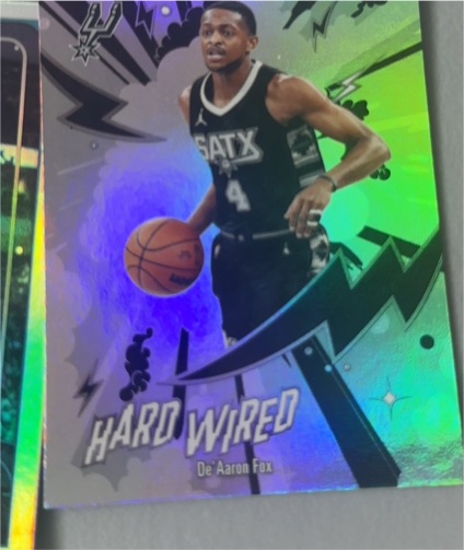 2025-26 NBA Hoops Hard Wired #HW-6 De'Aaron Fox — front
