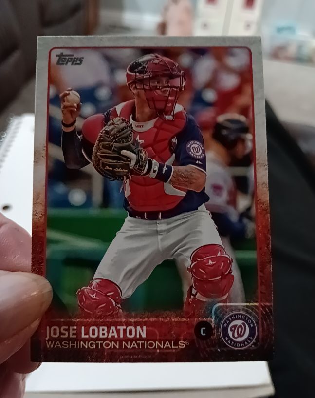 2015 Topps #476 Jose Lobaton Washington Nationals — front