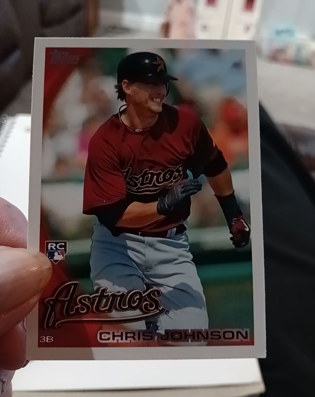 2010 Topps #384 Chris Johnson Houston Astros — front