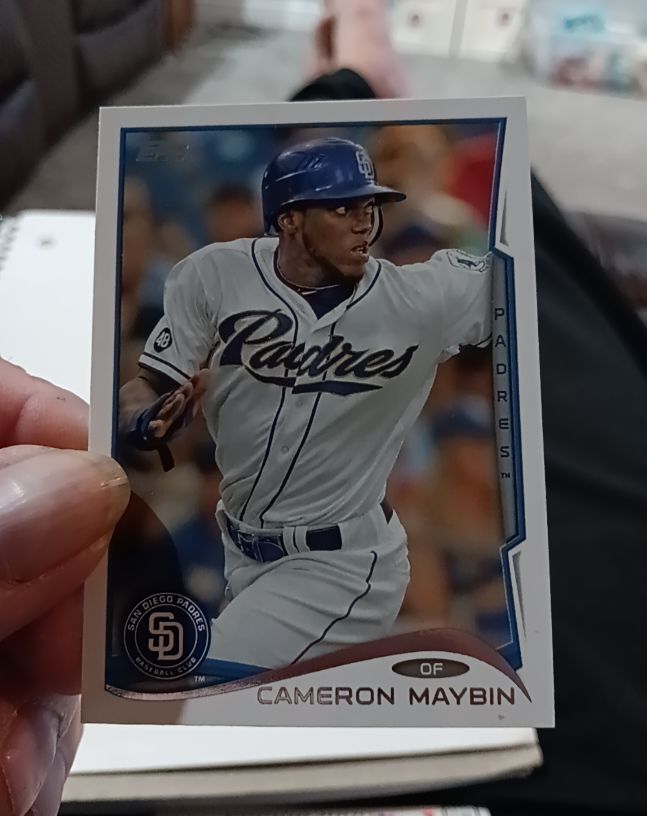 2014 Topps #427 Cameron Maybin — front