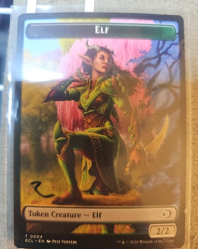 2026 Magic: The Gathering #0004 Elf Token Creature — front