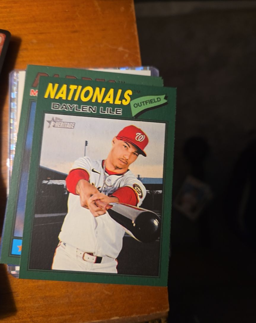 2026 Topps Heritage #124 Daylen Lile — front