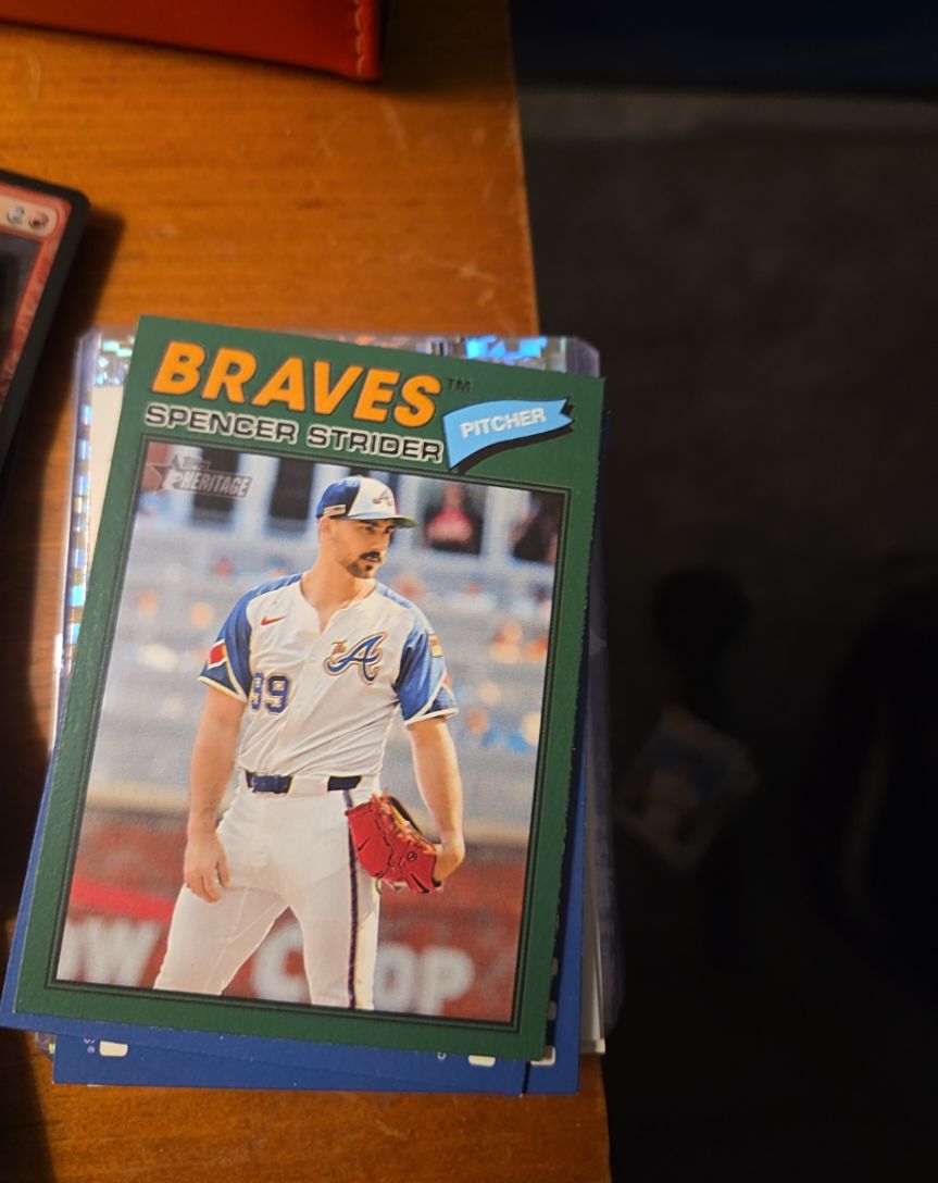 2026 Topps Heritage #41 Spencer Strider — front