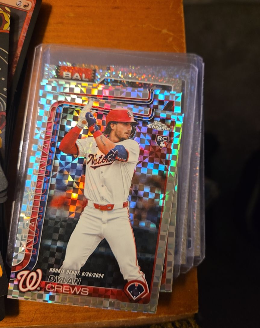 2025 Topps Chrome Update #USC190 Dylan Crews Washington Nationals — front