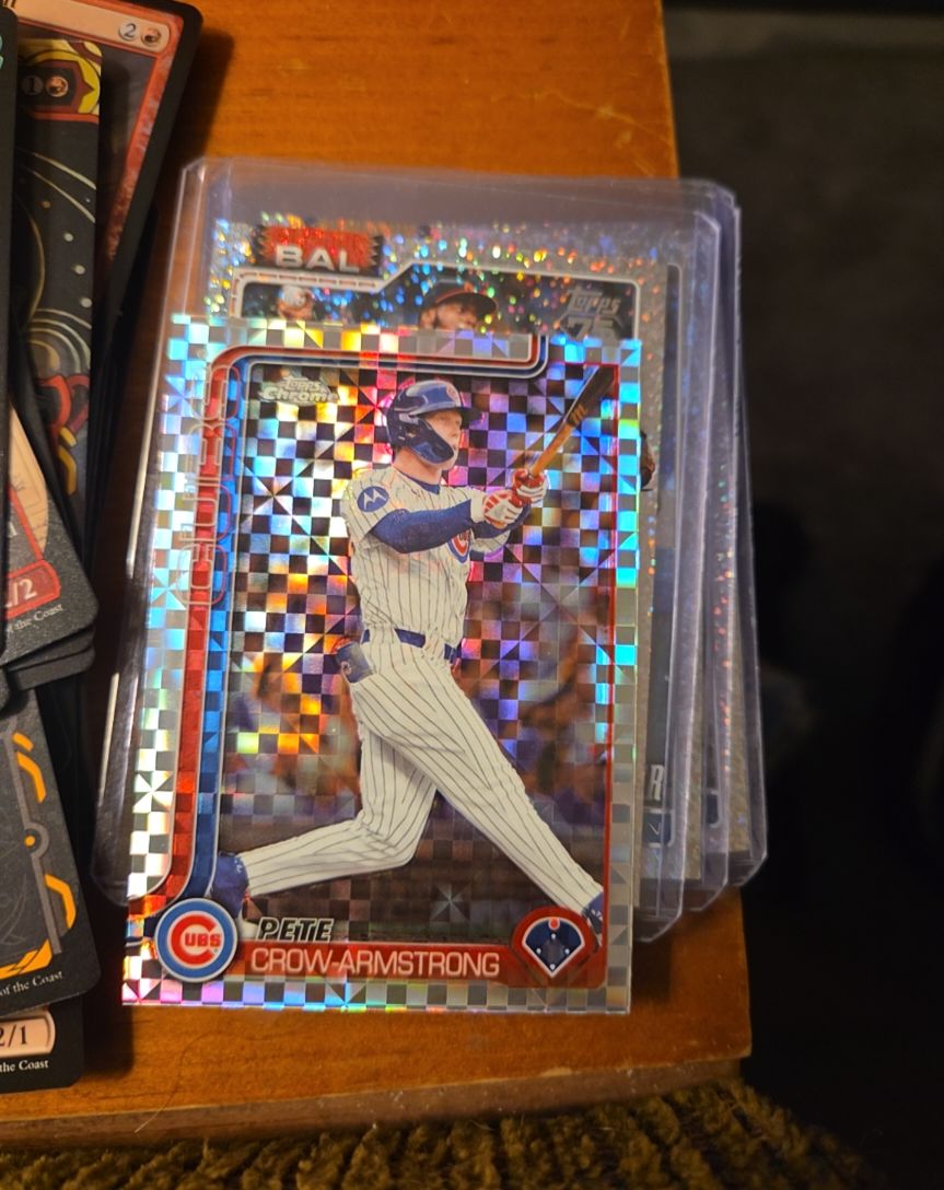 2025 Topps Chrome Update #USC76 Pete Crow-Armstrong X-Fractor — front