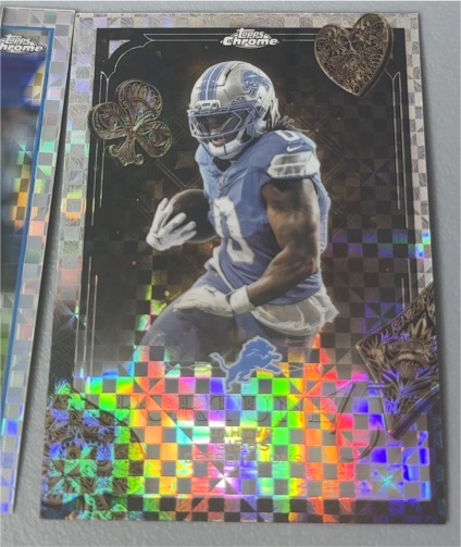 2025 Topps Chrome #F15-12 Jahmyr Gibbs — front