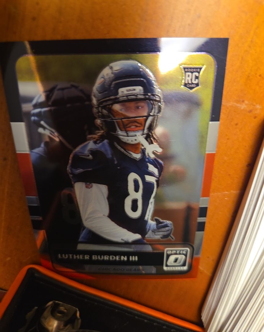 2025 Donruss Optic #17 Luther Burden III 2015 Retro Chicago Bears Rookie Card — front