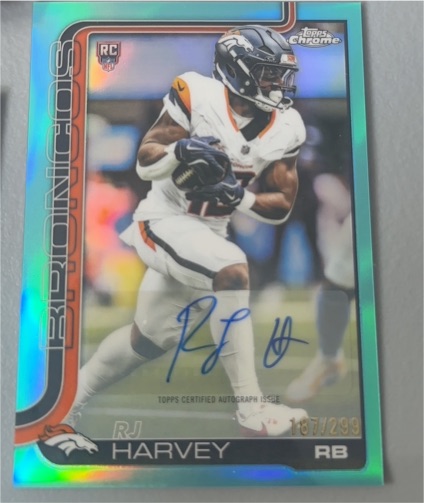 2025 Topps Chrome #RA-RH RJ Harvey — front