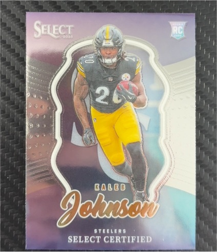2025 Panini Select #22 Kaleb Johnson Select Certified Rookies — front