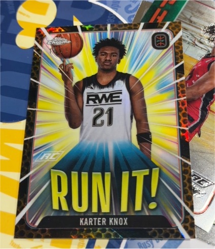 2023-24 Topps Chrome Overtime Elite #RI-12 Karter Knox Run It — front