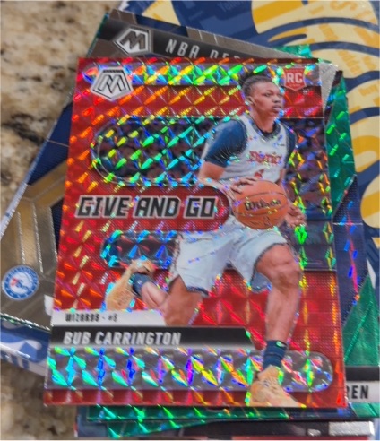 2024-25 Panini Mosaic #15 Bub Carrington — front