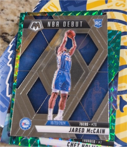 2024-25 Panini Mosaic NBA Debut #263 Jared McCain — front