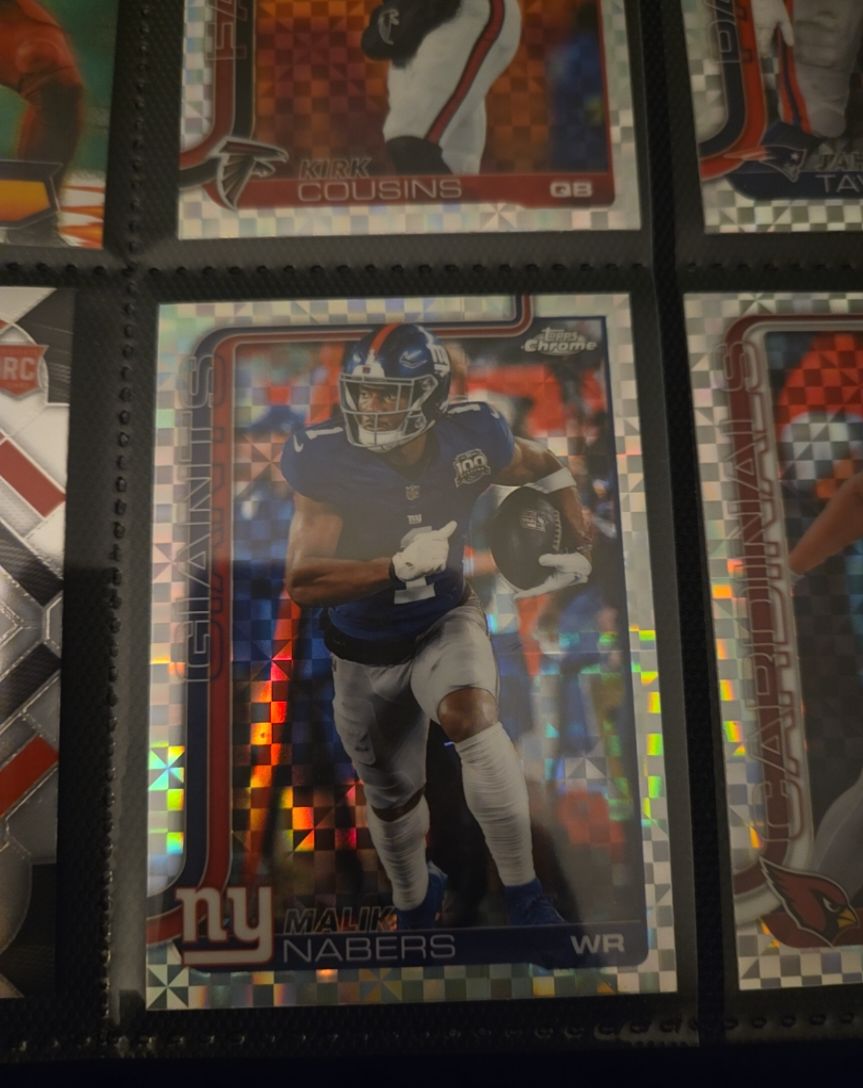 2025 Topps Chrome #225 Malik Nabers — front