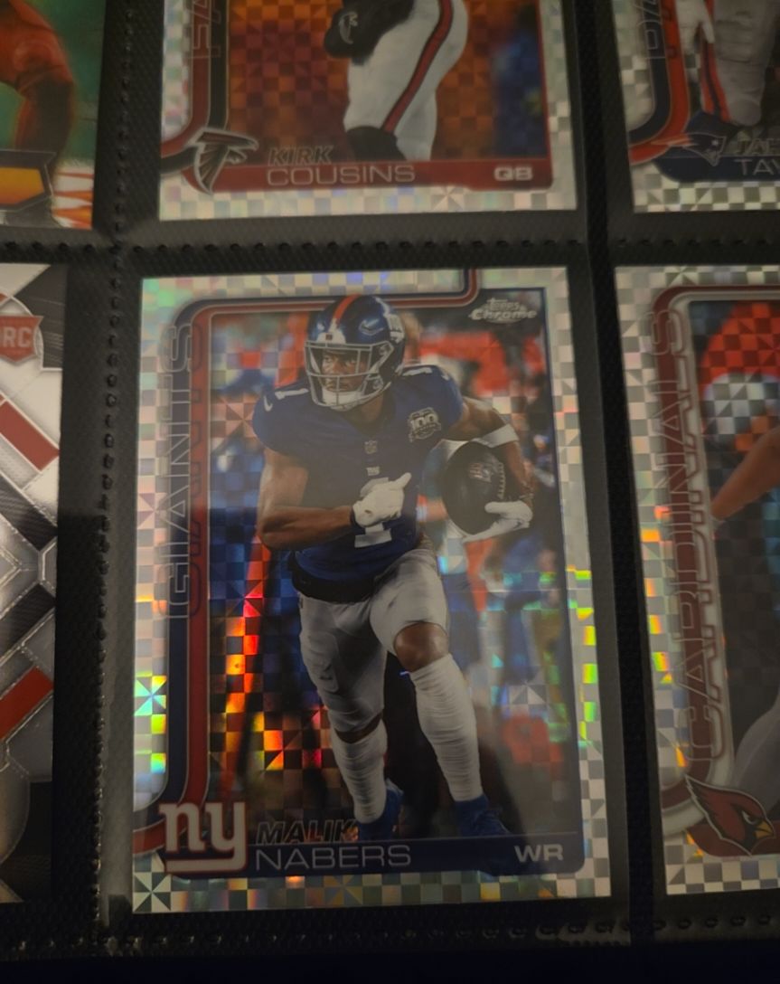 2025 Topps Chrome #225 Malik Nabers — front
