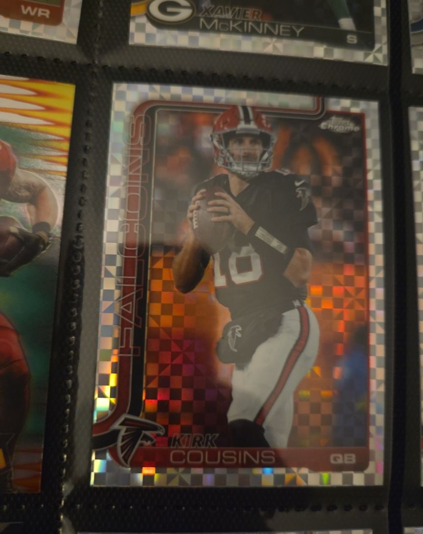 2025 Topps Chrome #13 Kirk Cousins — front