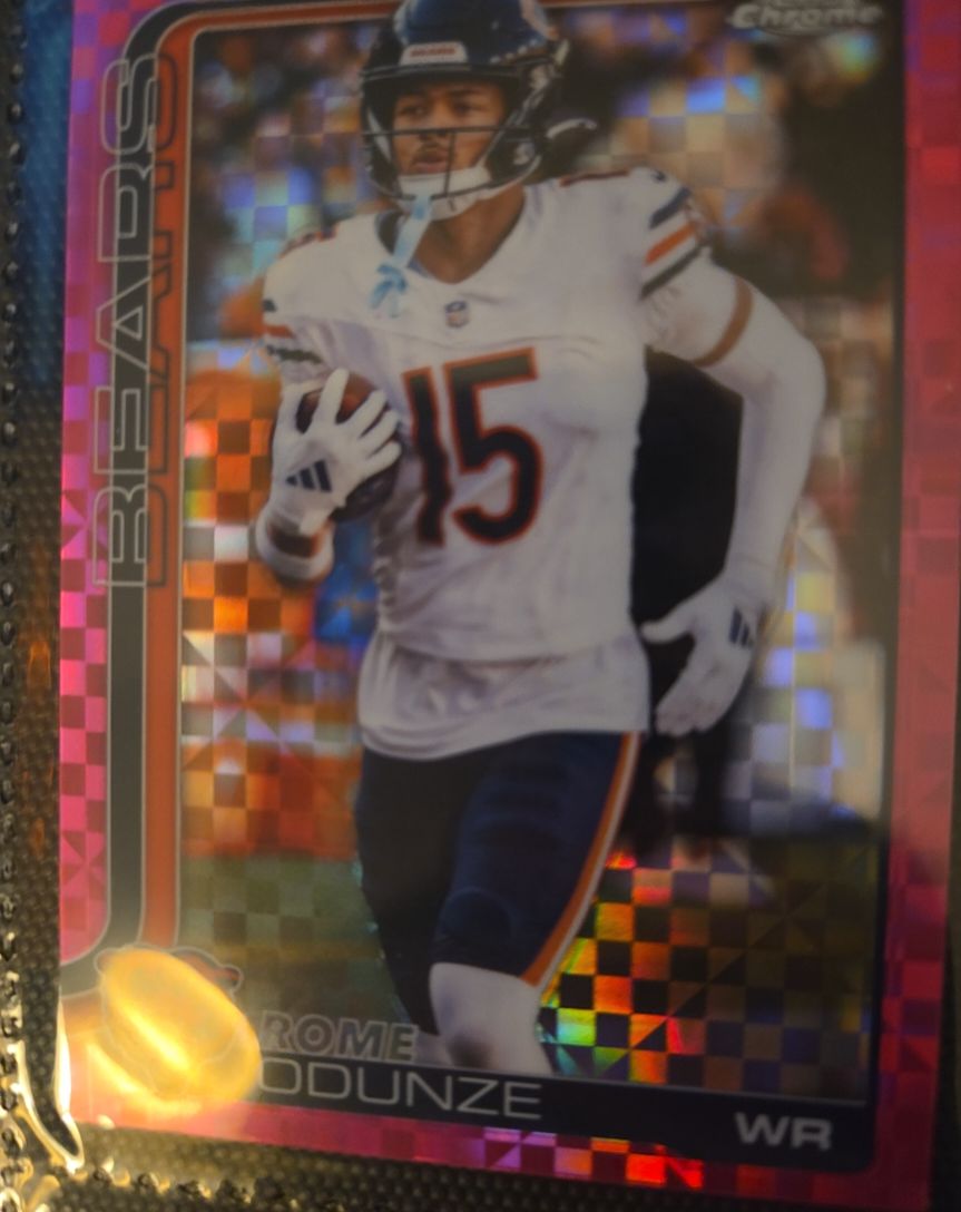 2025 Topps Chrome #49 Rome Odunze — front
