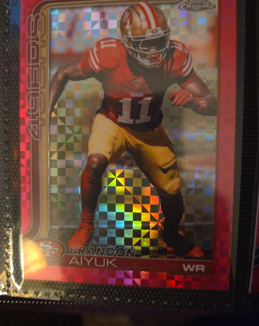 2025 Topps Chrome #266 Brandon Aiyuk — front