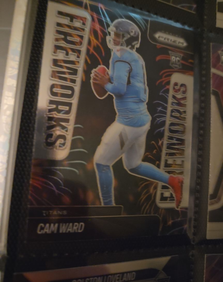2025 Panini Prizm Fireworks #1 Cam Ward — front