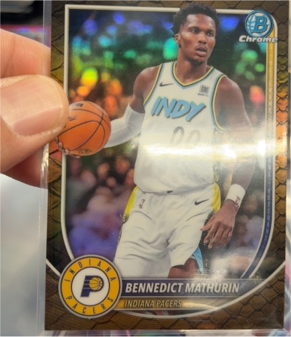2025 Bowman Chrome #BCV-78 Bennedict Mathurin — front