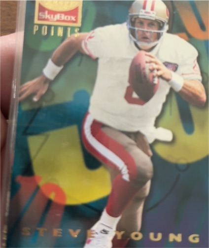 1995 Skybox Style Points #148 Steve Young — front
