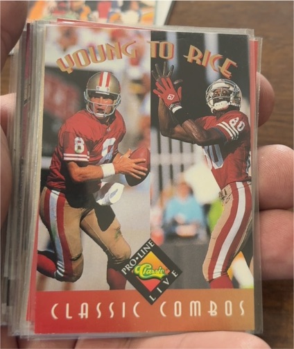 1994 Classic Pro Line Live #391 Steve Young / Jerry Rice — front