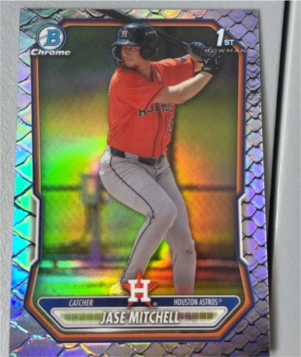 2026 Bowman Chrome #BCP-12 Jase Mitchell — front